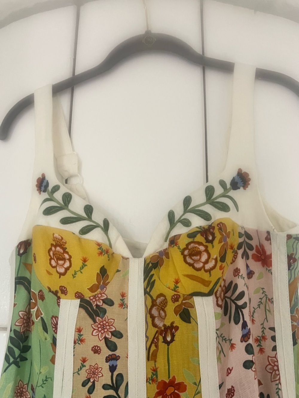 Brand New With Tags Christian LaCroix Floral Panel Linen-blend Midi Dress, Gorg! - Picture 10 of 15